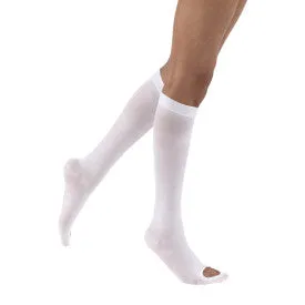 12 Pack: Jobst Anti-Em/GP White Seamless Knee High Seamless Unisex Compression Stocking 18 mmHg