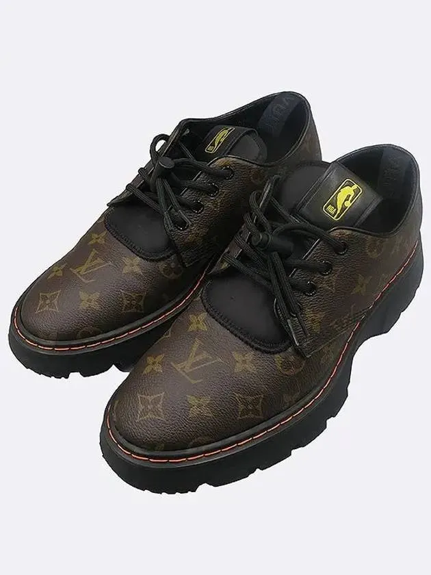 1A904C Monogram Canvas Bold Derby Men s Shoes NBA LV Collection 265MM