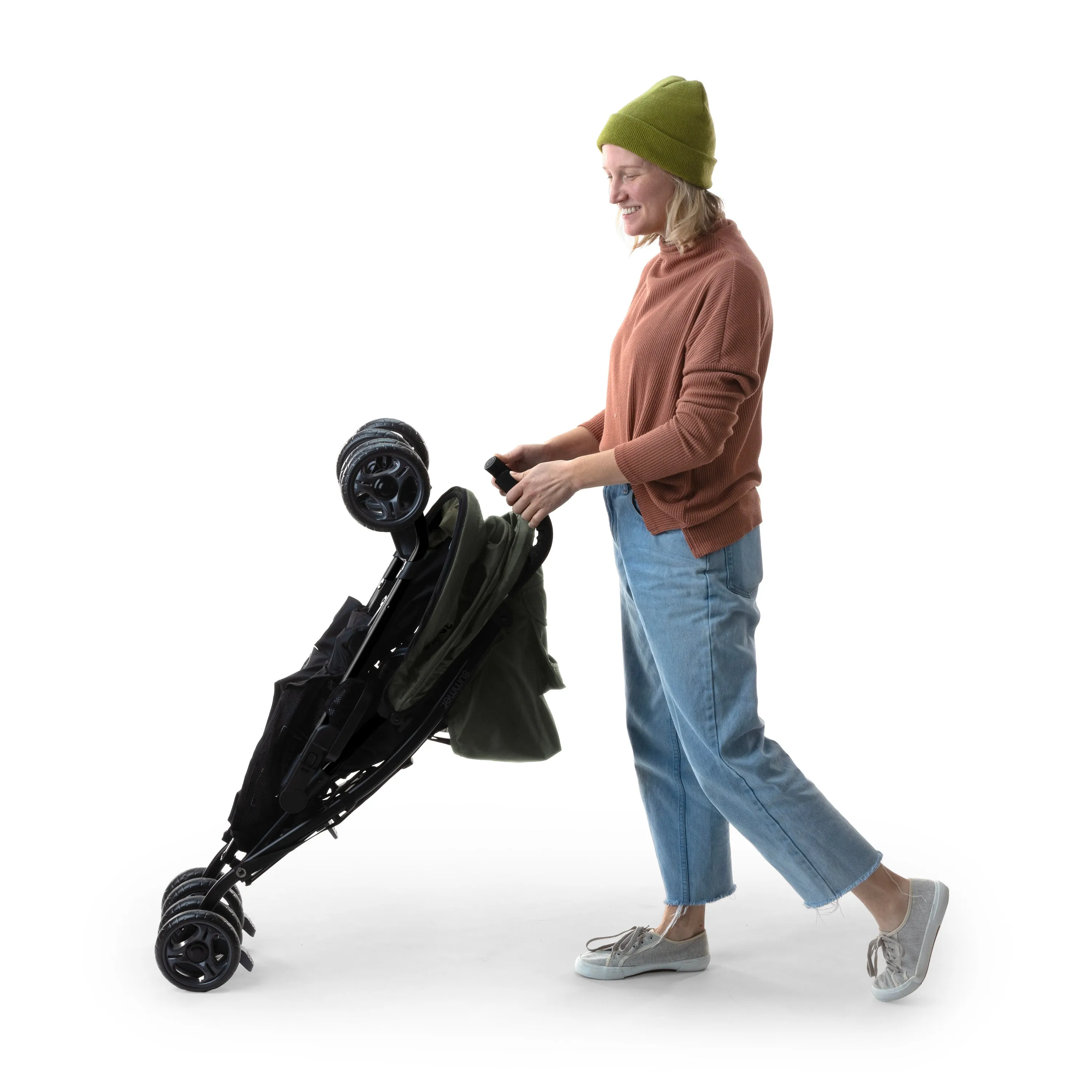 3Dlite Convenience Stroller - Black - Green