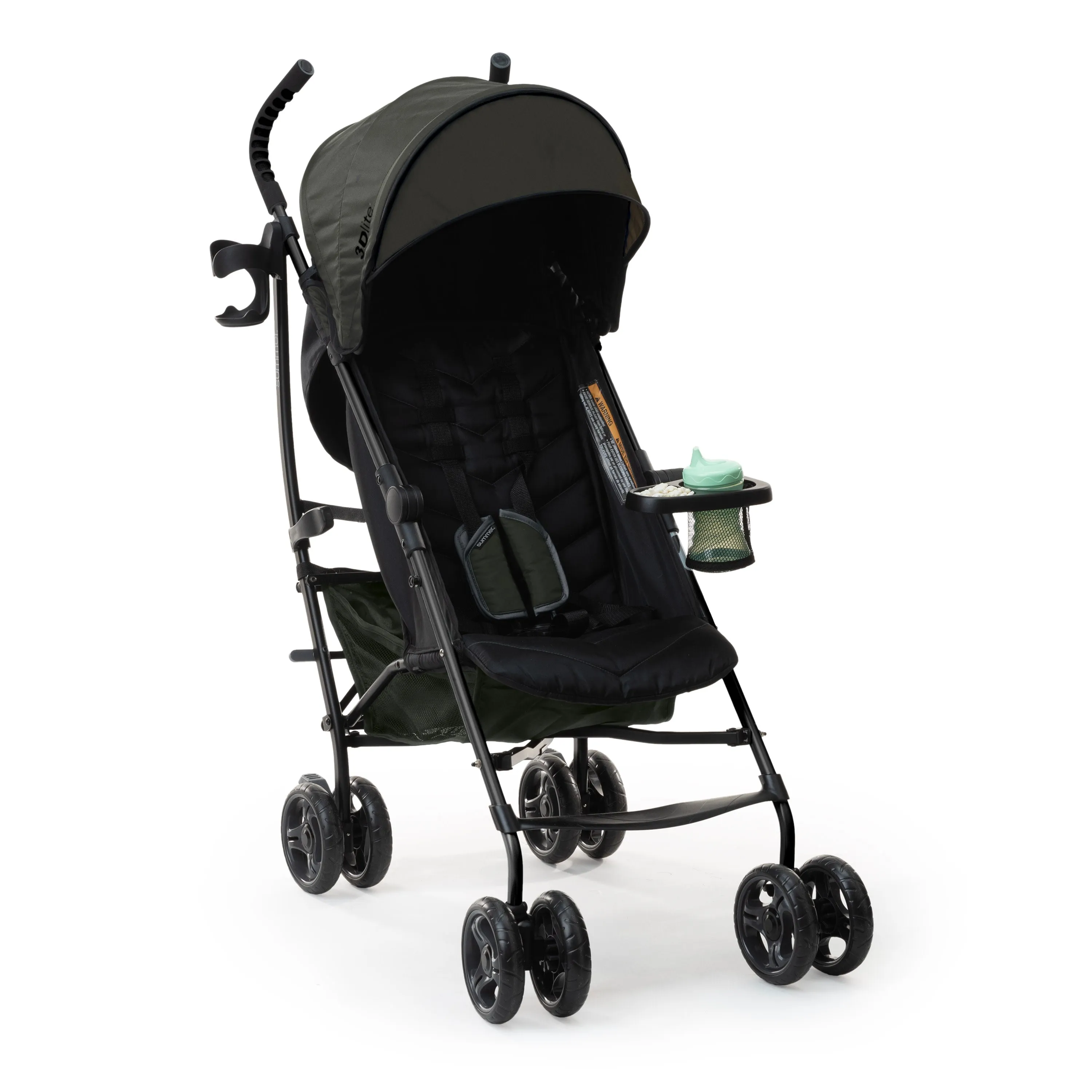 3Dlite Convenience Stroller - Black - Green