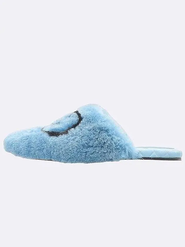 719847 Pastel Blue Color Interlocking G Macara Women s Slippers