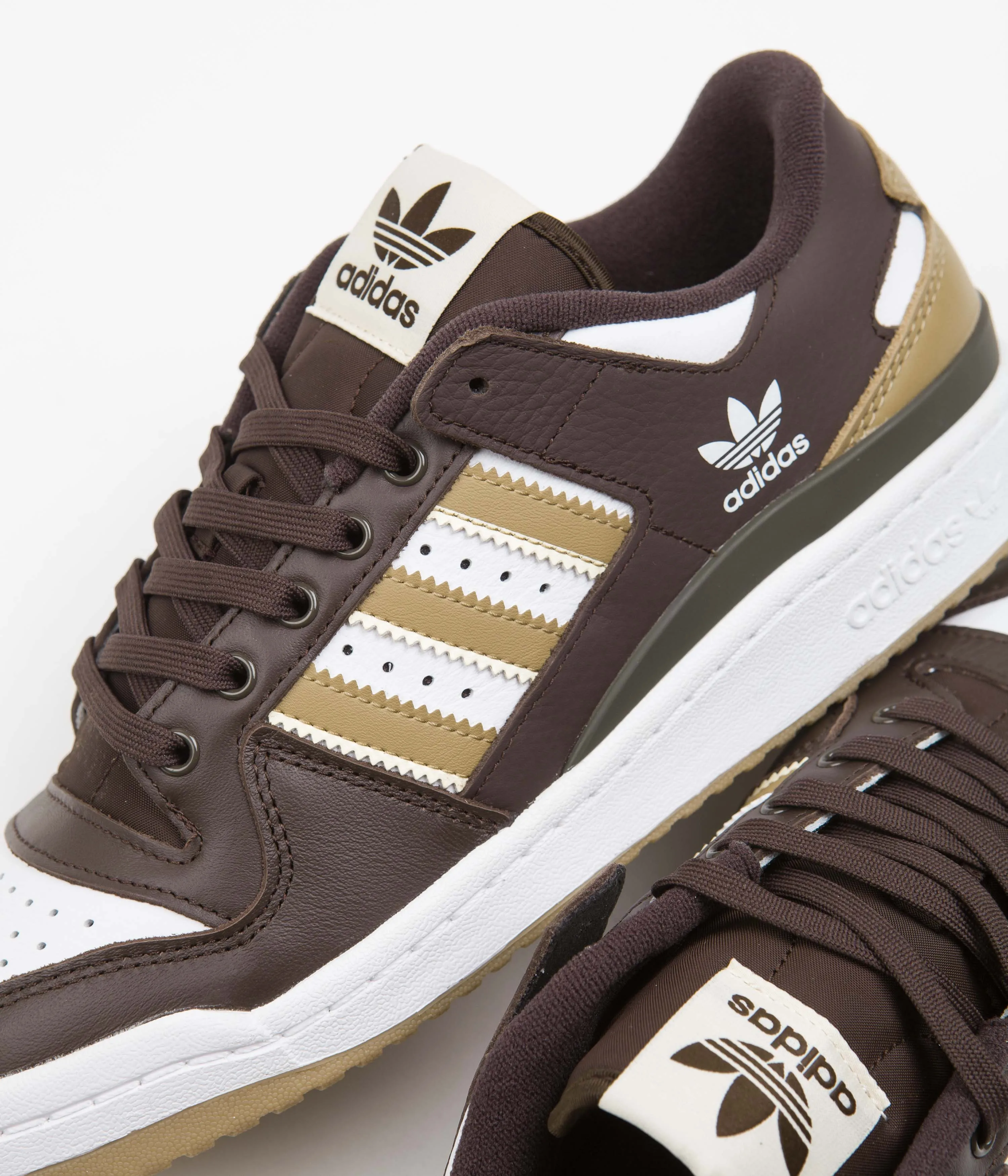 Adidas Forum 84 Low ADV Shoes - Dark Brown / Ecru Tint / Cloud White