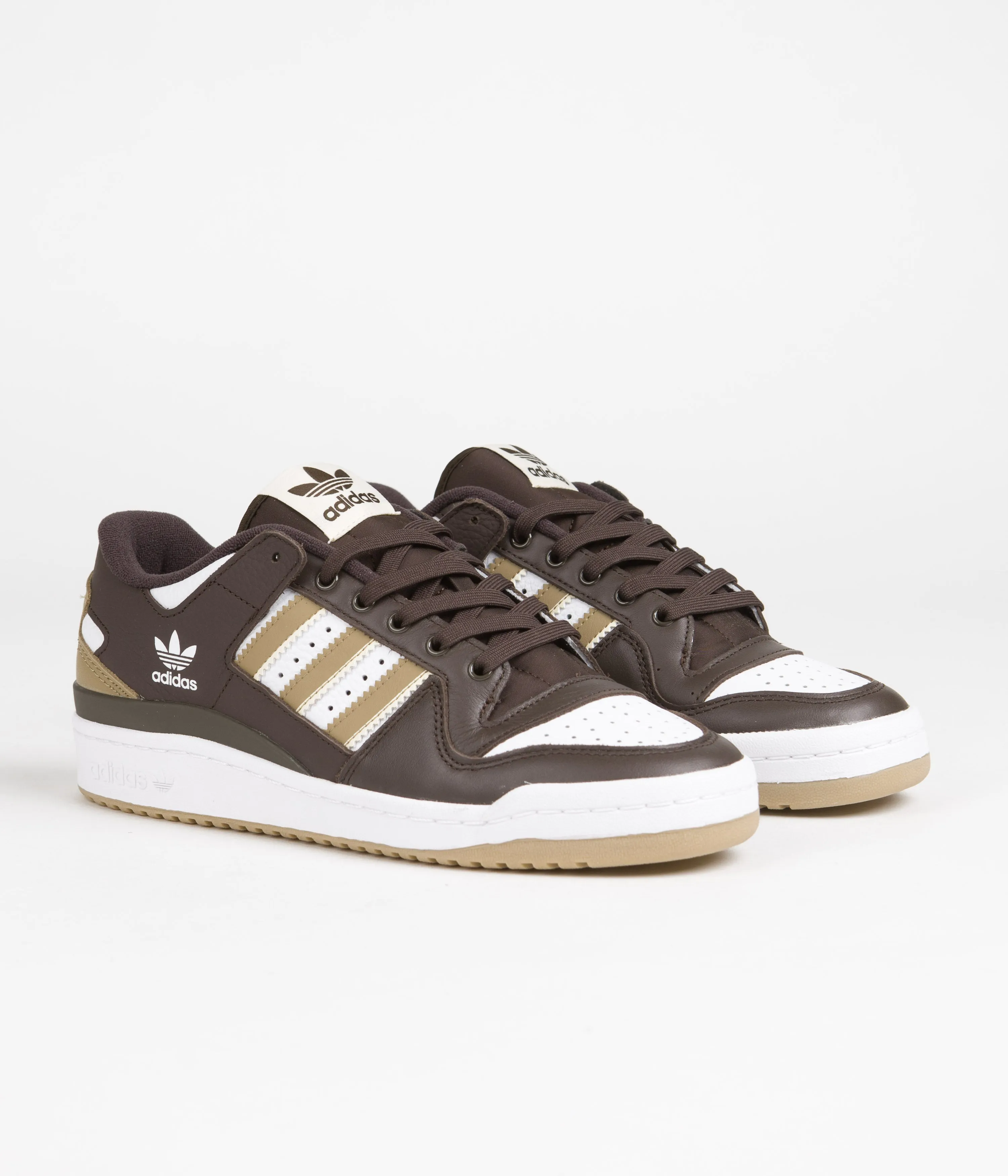 Adidas Forum 84 Low ADV Shoes - Dark Brown / Ecru Tint / Cloud White