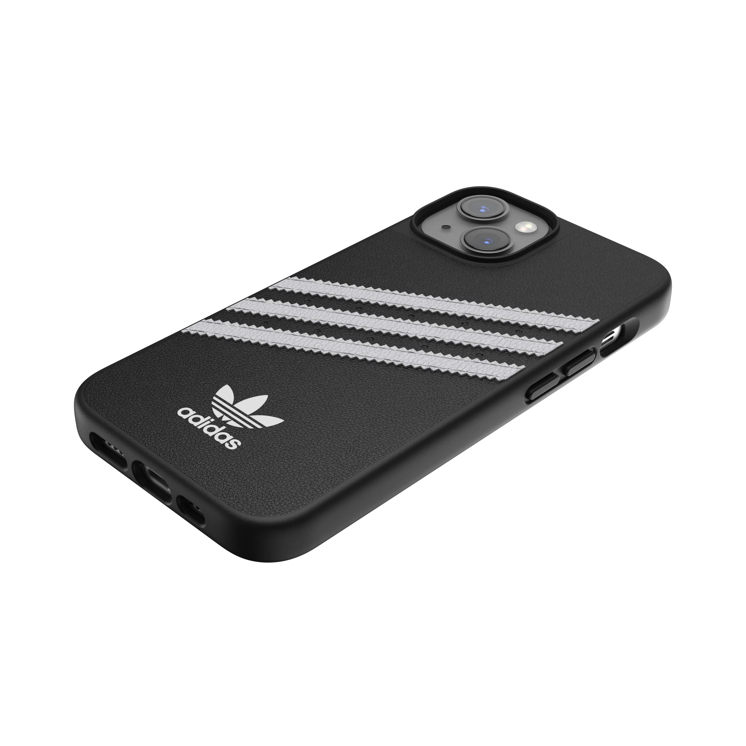 adidas Originals - iPhone 14 Plus Moulded Case Leather Sleeve (50187) - Black / White