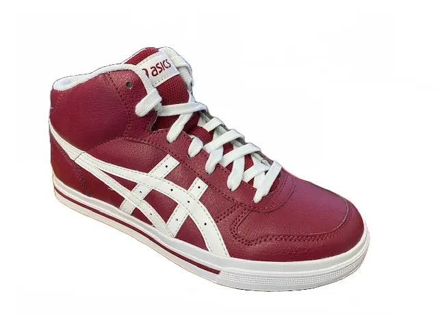 Asics scarpa sneakers per ragazzi Aaron C5B4Y 2501 bordeaux-bianco