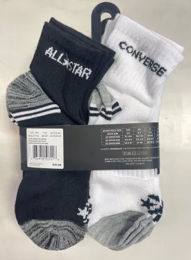 Boys' 6 Pack Quarter Socks | Converse