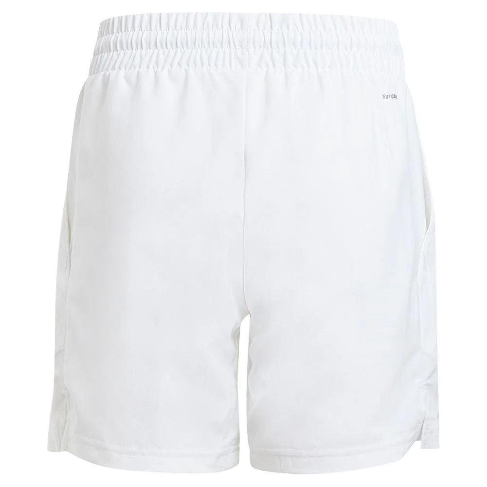 Boy`s Club 3 Stripe Tennis Short White