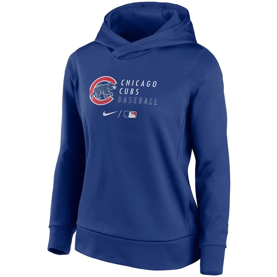 Chicago Cubs Nike Women's Authentic Collection Hooded Sweatshirt