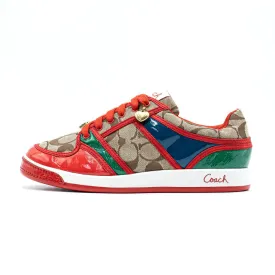 Coach Signature Rare Oriana Low-Top Sneakers Fabric Multicolour Colour For Women