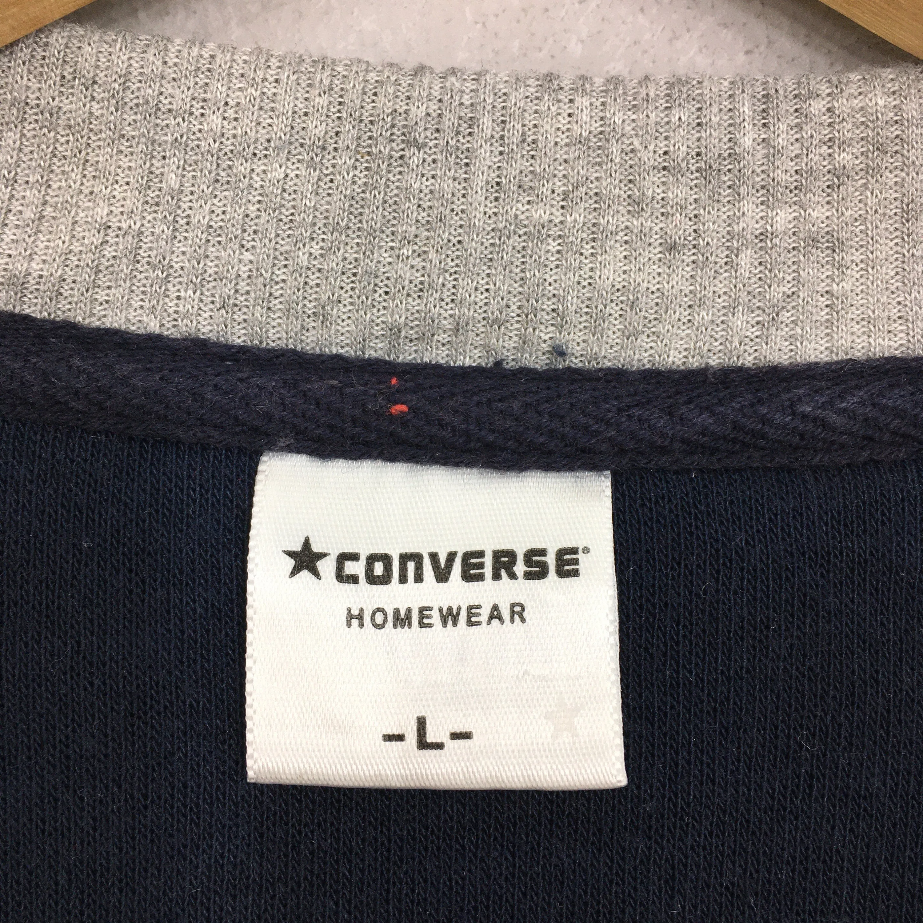 Converse All Star Blue Sweatshirt Large