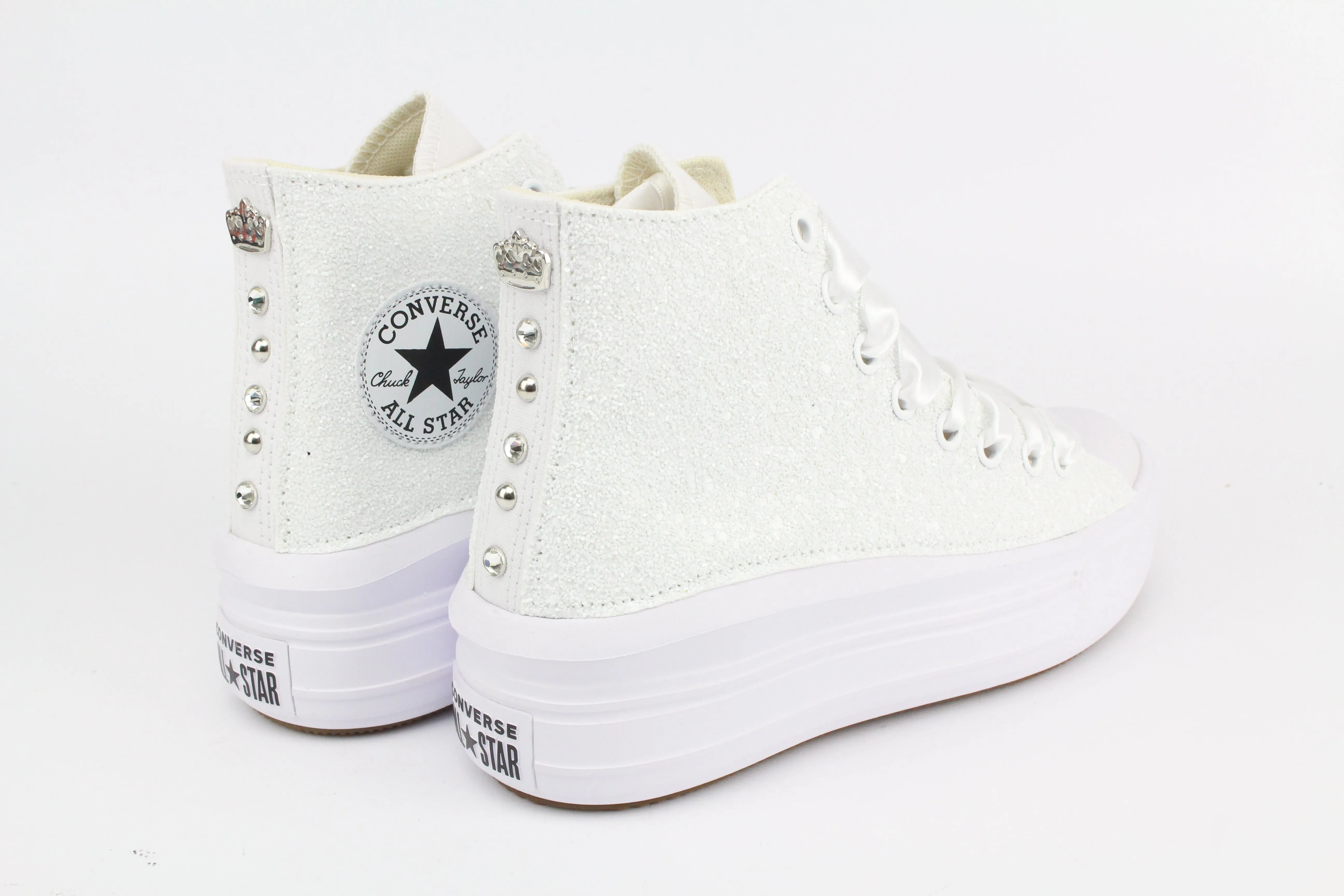 Converse All Star Move Glitter White & Raso