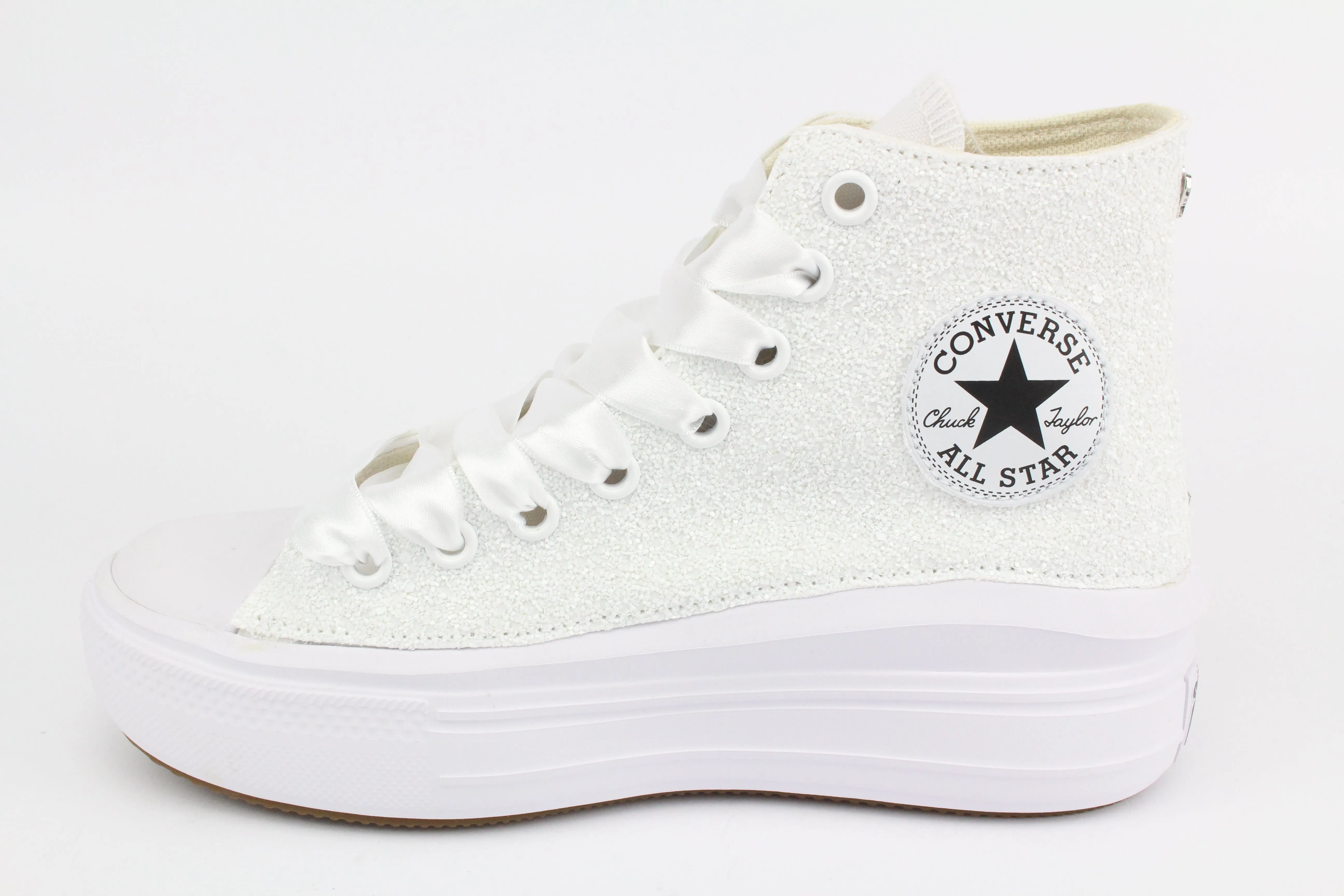 Converse All Star Move Glitter White & Raso