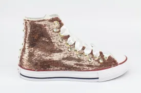 Converse All Star White Micro Pailettes & Strass