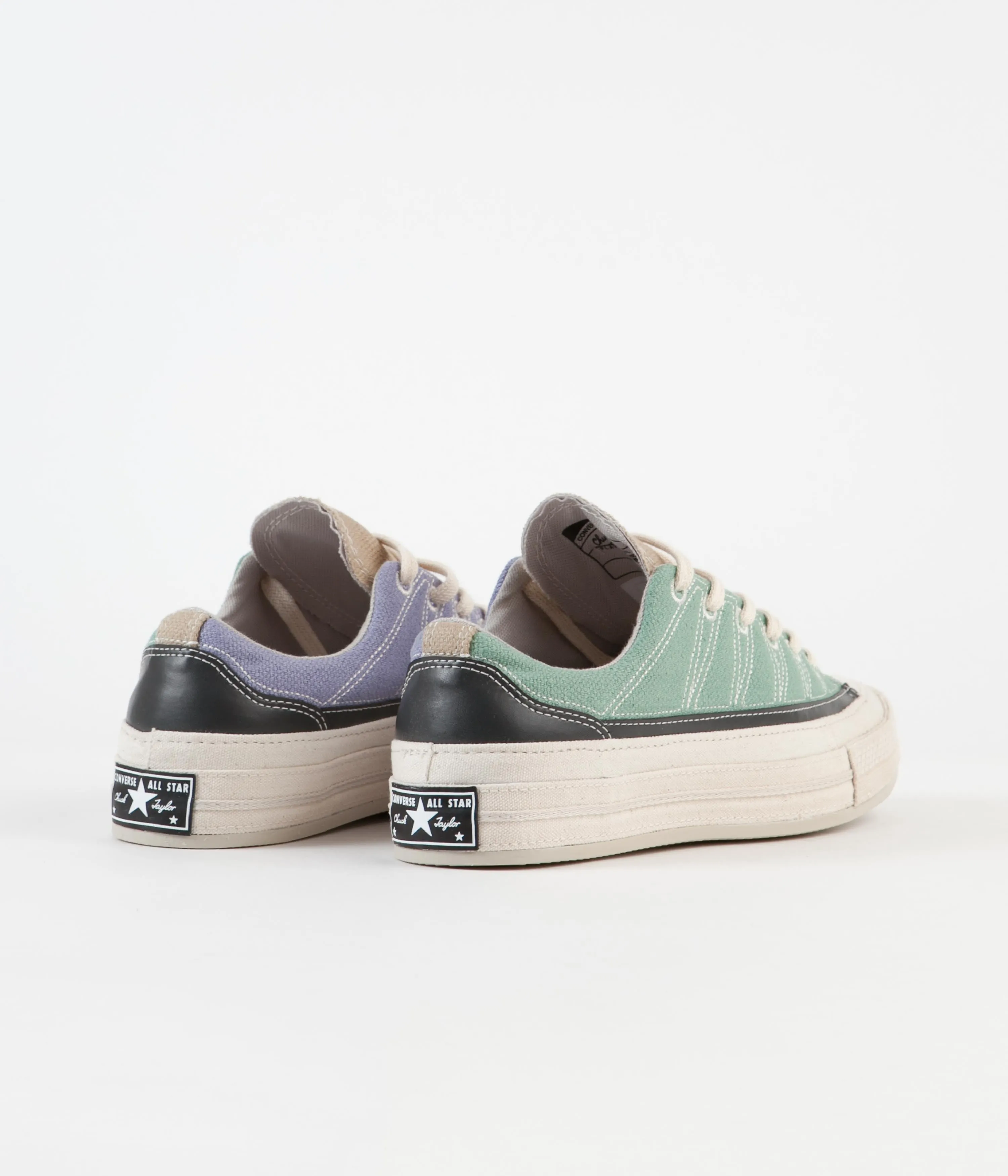 Converse Chuck 70 Ox Cozy Granola Shoes - Cool Sage / Slate Lilac