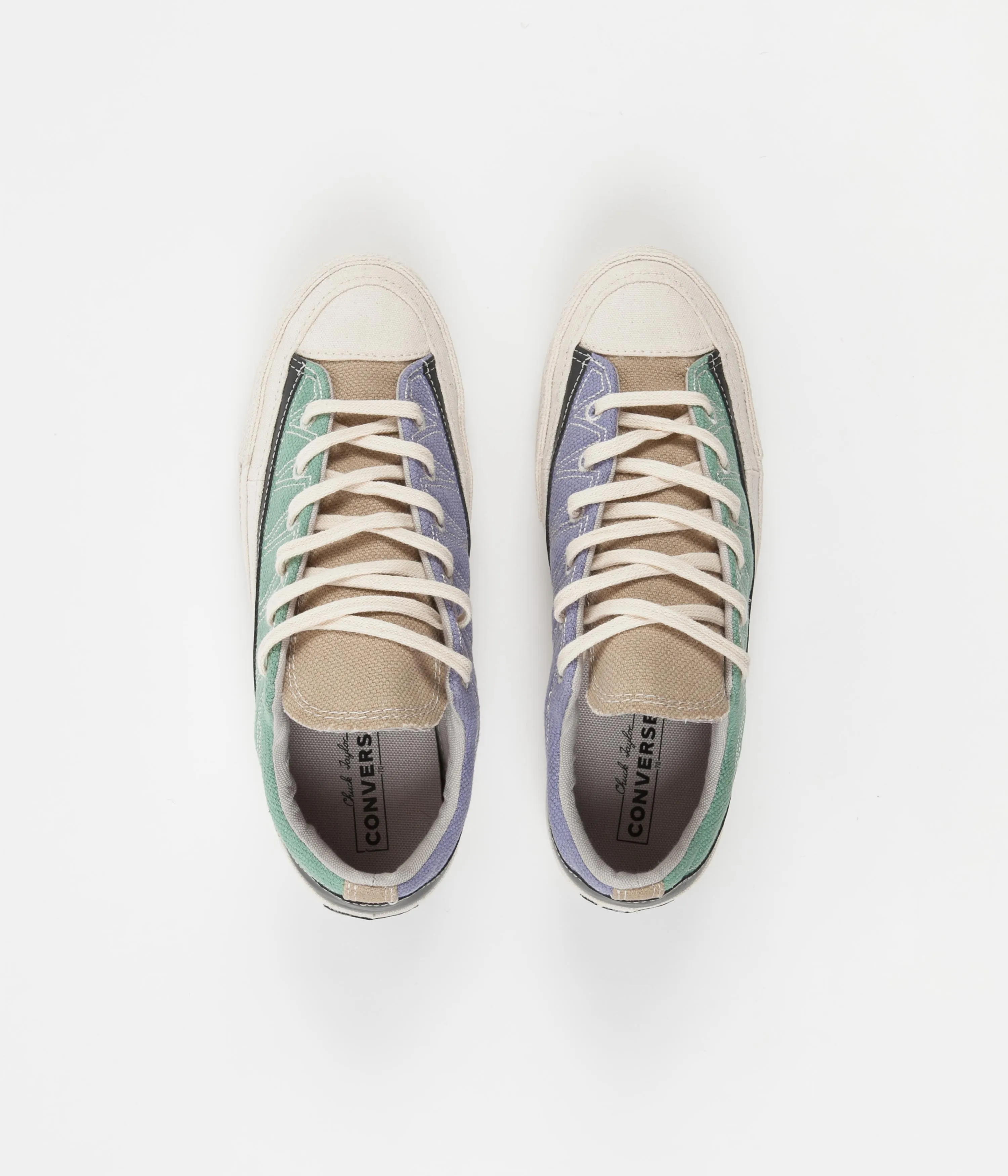 Converse Chuck 70 Ox Cozy Granola Shoes - Cool Sage / Slate Lilac