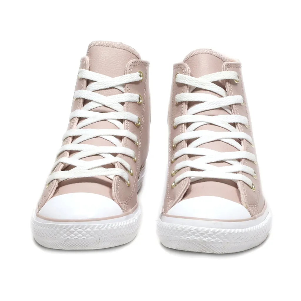 Converse Chuck Taylor High-Top Sneakers Leather Pink Colour For Women