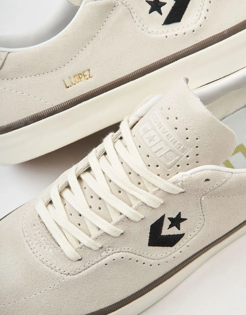 Converse Louie Lopez Pro Skate Shoes - Egret/Black/Egret