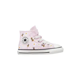 Converse scarpa in tela alta Chuck Taylor All Star Easy-On Bees A01620C rosa bianco nero