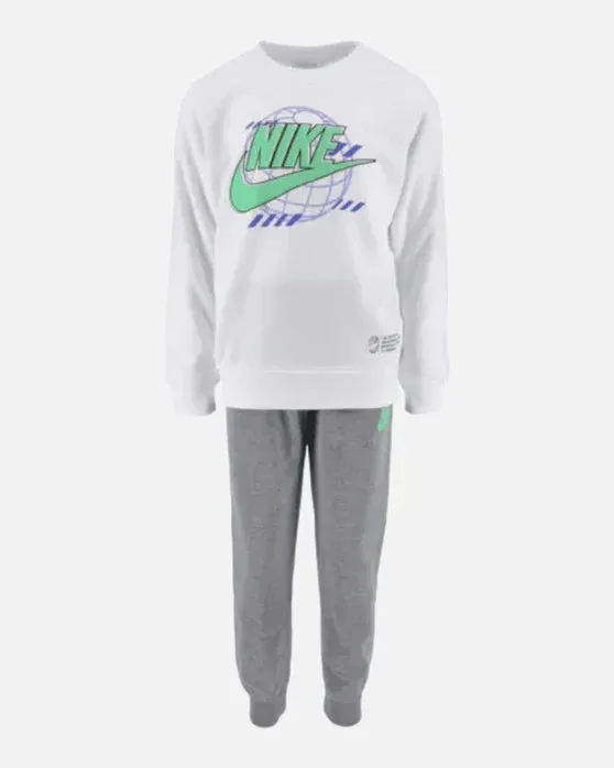 Ensemble Nike Digital Escape FT Enfant- Blanc/Gris