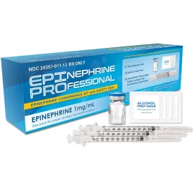 Epinephrine for Injection 1 mg/mL (1:1000) Professional Convenience Kit (Rx)