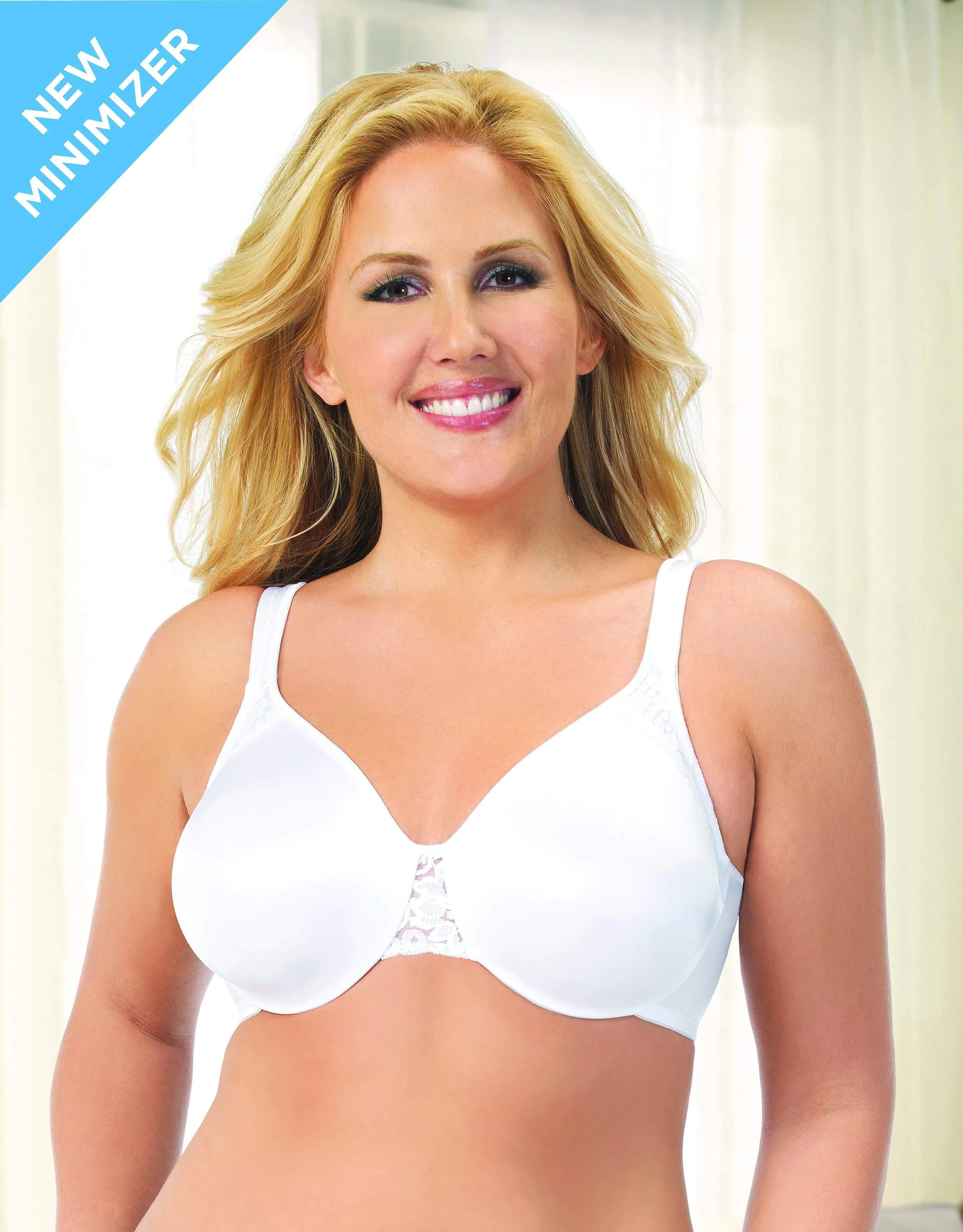 Exquisite Form Fully Minimiser Underwire Bra - White