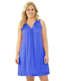 Exquisite Form Short Gown Plus - Rocky Blue