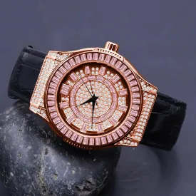 Exquisite Radiance Leather Timepiece