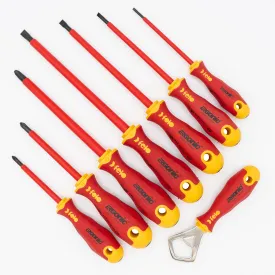 Felo 400VDE-7PBT Ergonic VDE Insulated 7 Piece Slotted & Phillips Screwdriver Set