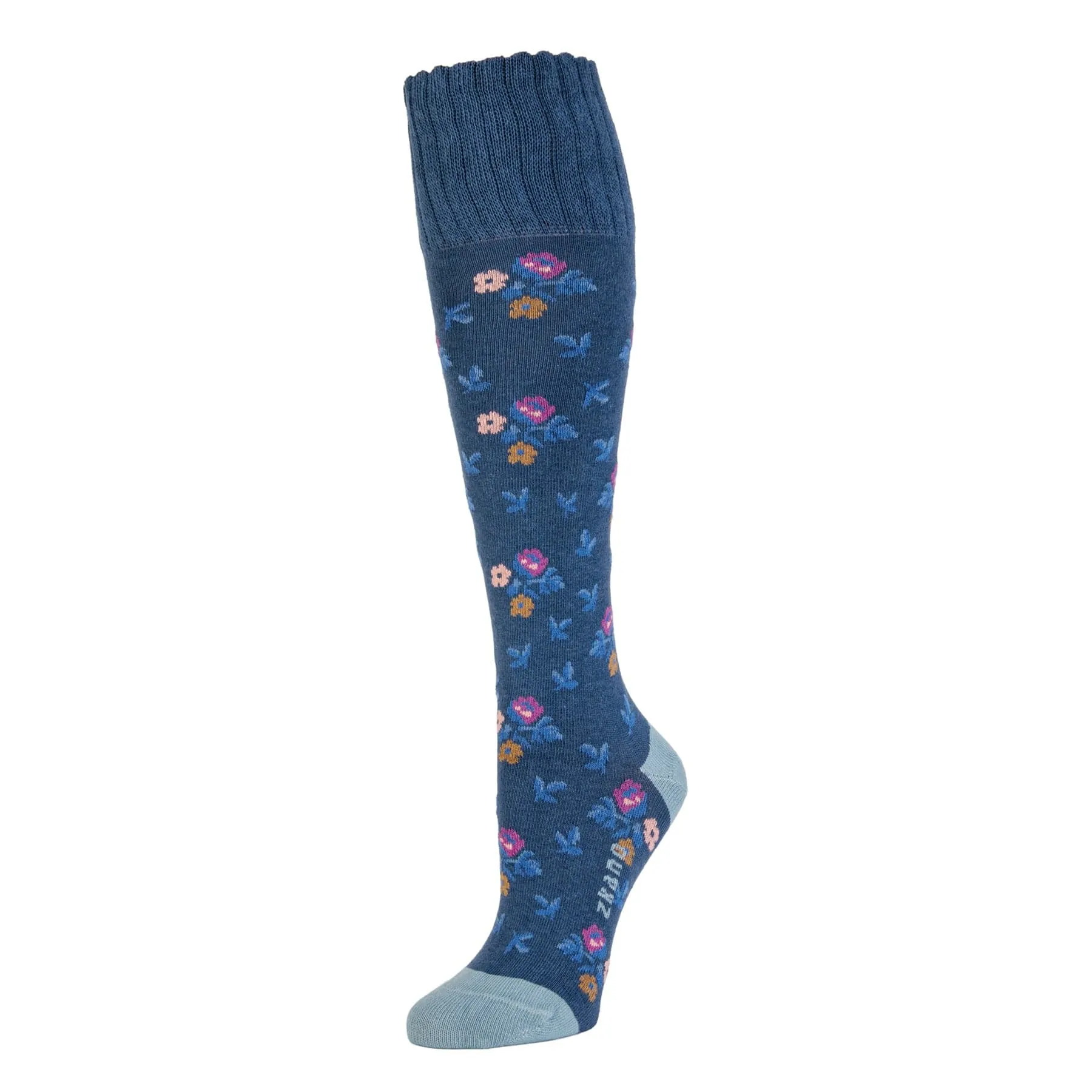 Fiona - Organic Cotton Knee Socks - Navy