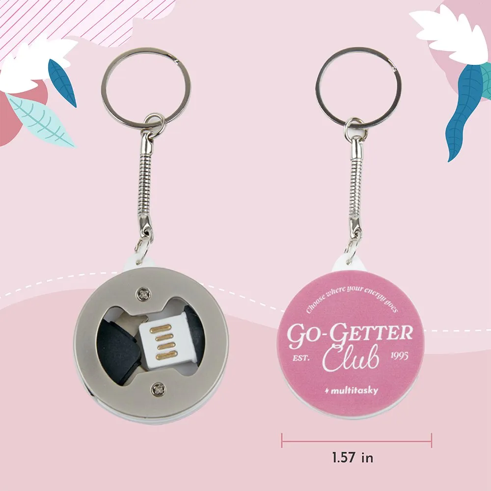 Go-Getter Club 3-in-1 Multifunctional USB Charging Cable / Bottle Opener