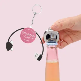 Go-Getter Club 3-in-1 Multifunctional USB Charging Cable / Bottle Opener