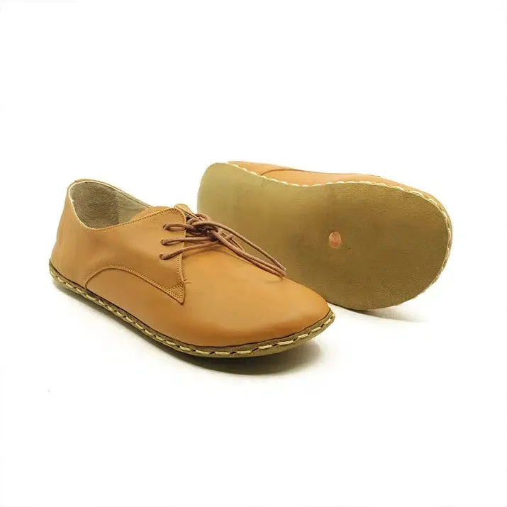 Handmade Barefoot Leather Shoes Matte Coconut for Men