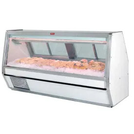 Howard McCray (SC-CFS40E-8-LED) 101" Wide Refrigerated Fish Display Case with Four Rear Sliding Glass Doors