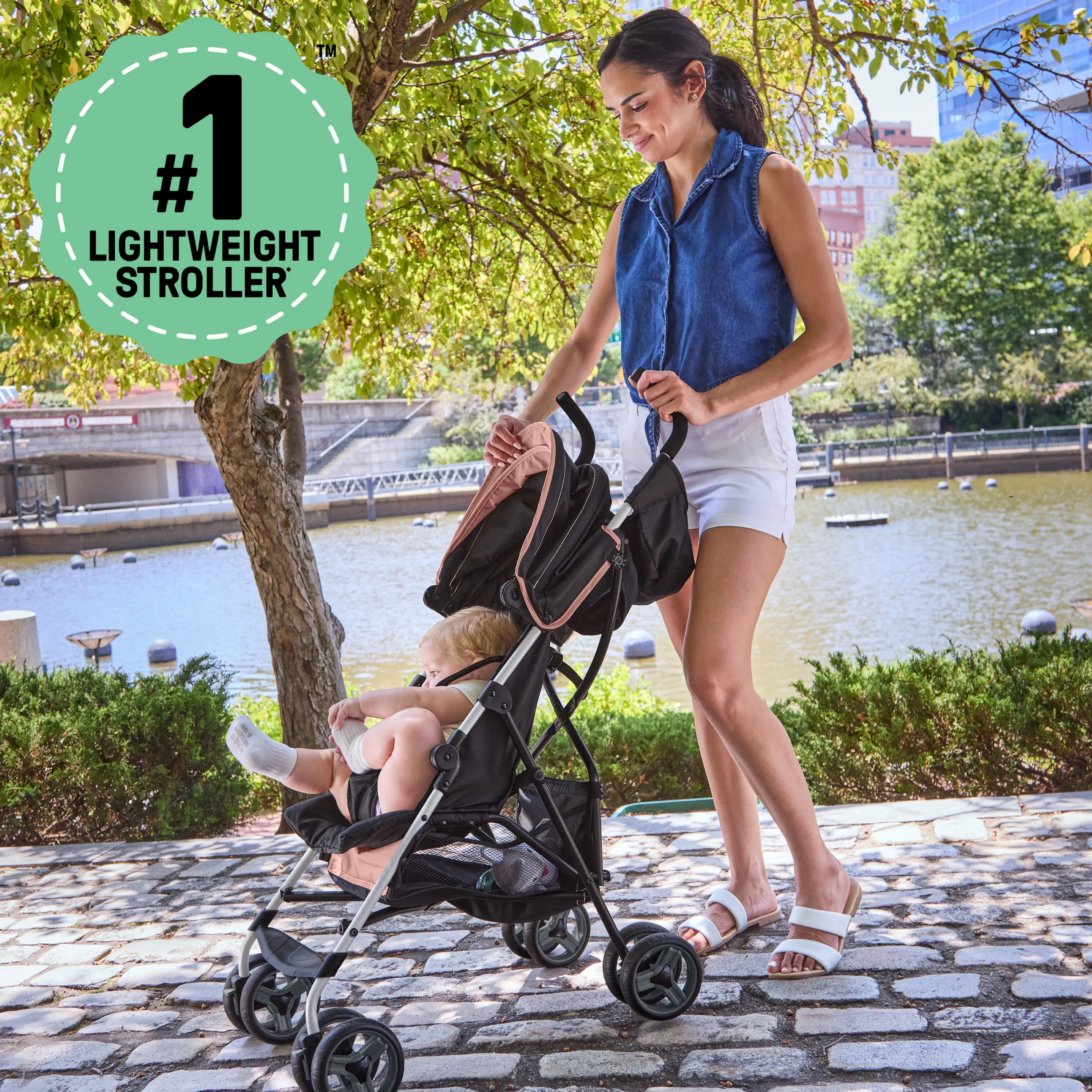 Ingenuity 3Dmini Convenience Stroller, Dusty Rose