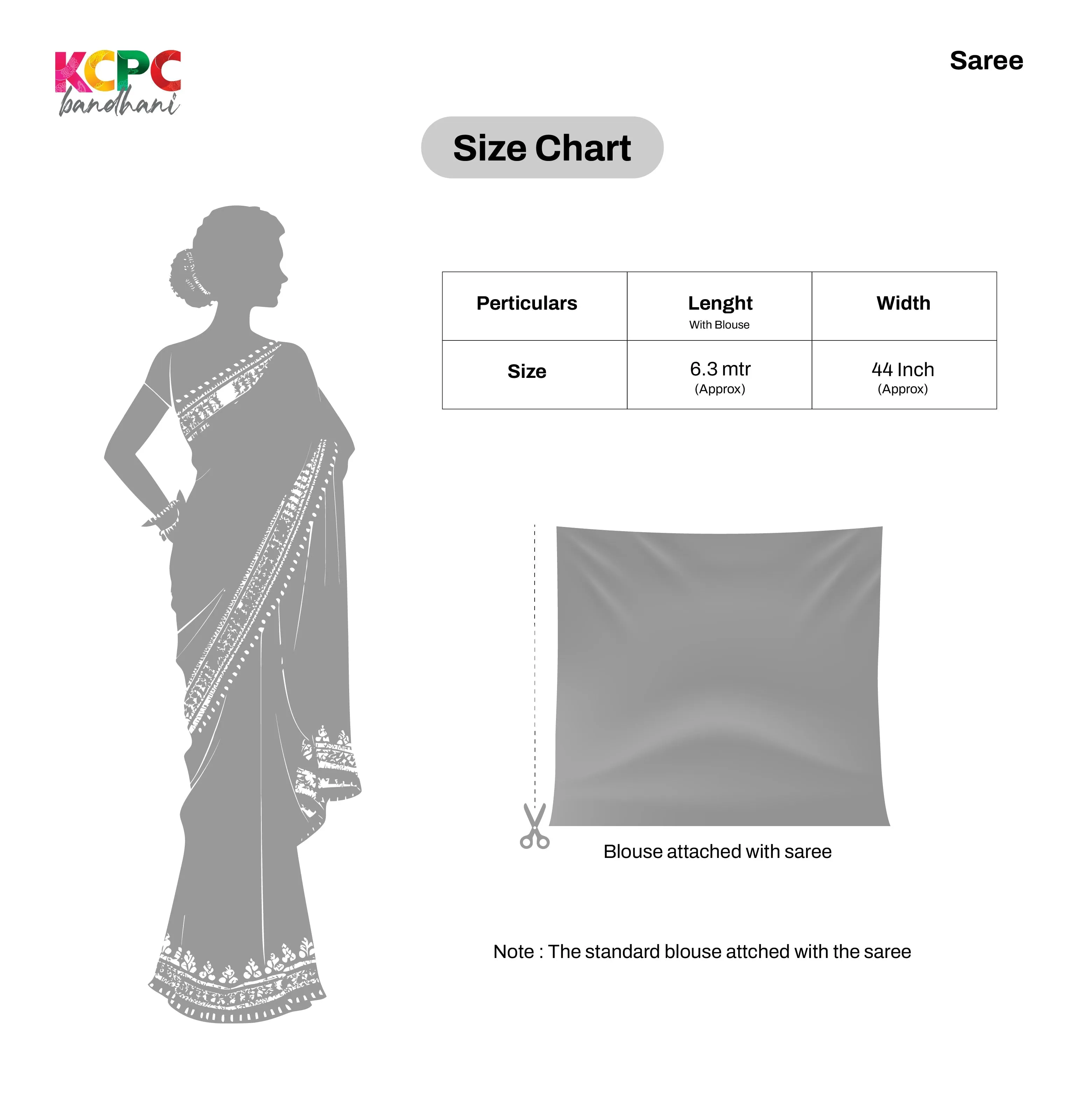 KcPc New Chiffon Gota patti Work Lightweight Saree With Blouse AMT