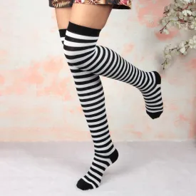 Knee High Socks - Monochrome Striper Edition