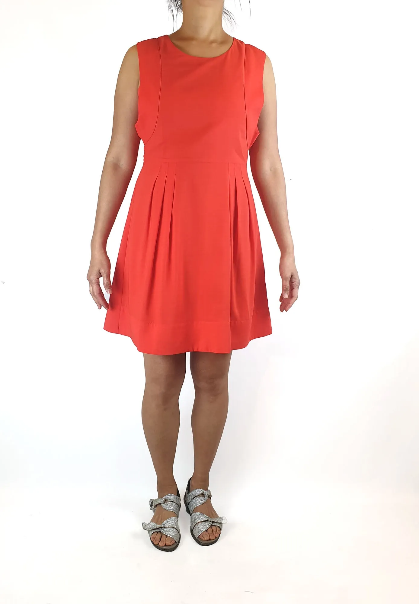 Leonard St red summery dress size 10