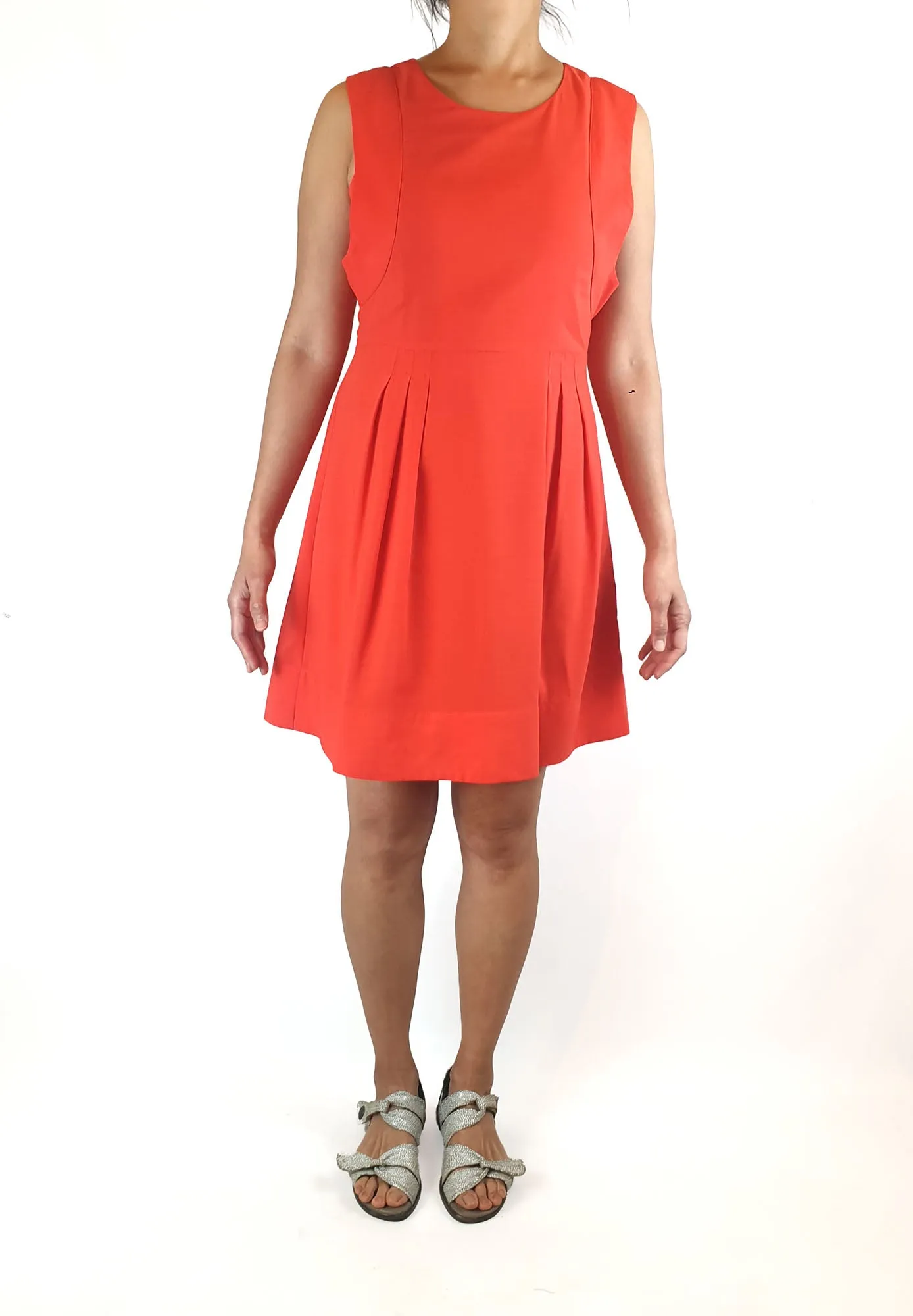 Leonard St red summery dress size 10