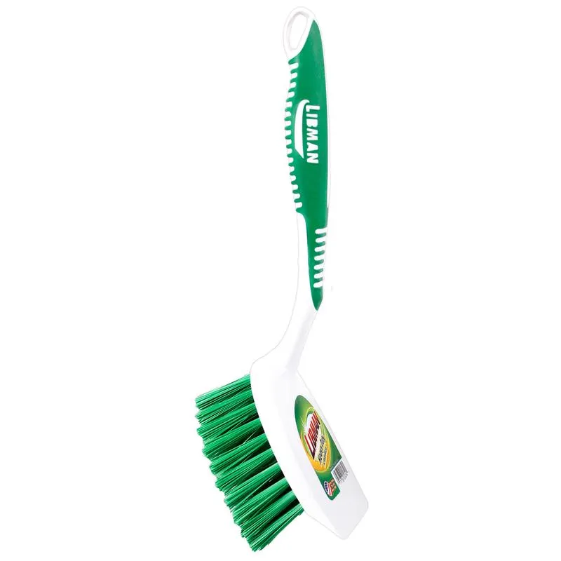 Libman 5.5 in. W Medium Bristle 7-1/2 in. Plastic/Rubber Handle Scrub Brush