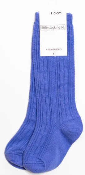 Little Stocking Co Knee High Socks - Periwinkle