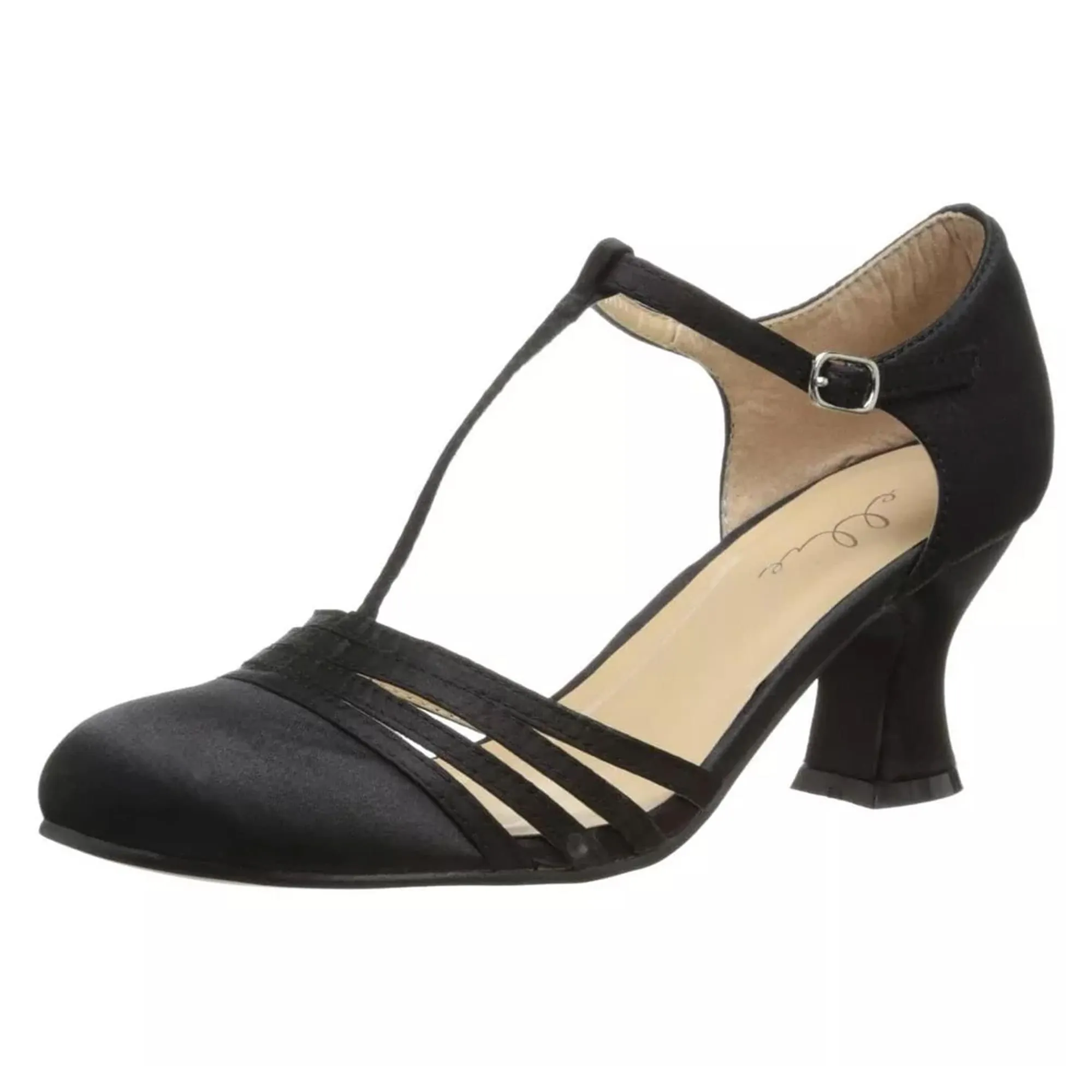 Lucille Womens Black Costume Shoes