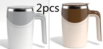 Magnetic Auto-Stir Coffee Cup for Effortless Mixing