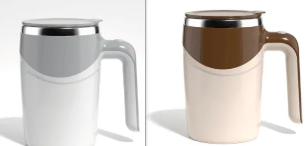 Magnetic Auto-Stir Coffee Cup for Effortless Mixing