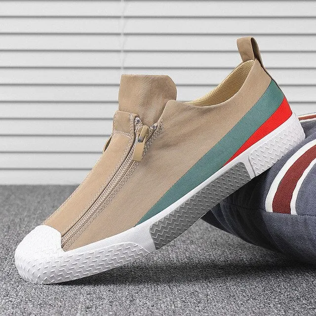 Men Anti Slip Casual Canvas Shoes Breathable Footwear