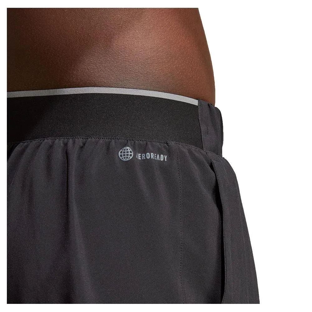 Men's Club Stretch Woven 9 Inch Tennis Shorts Black