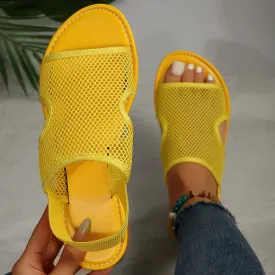 Mesh Sandals Summer Casual Breathable Flat Shoes For Women Men Beach Shoes