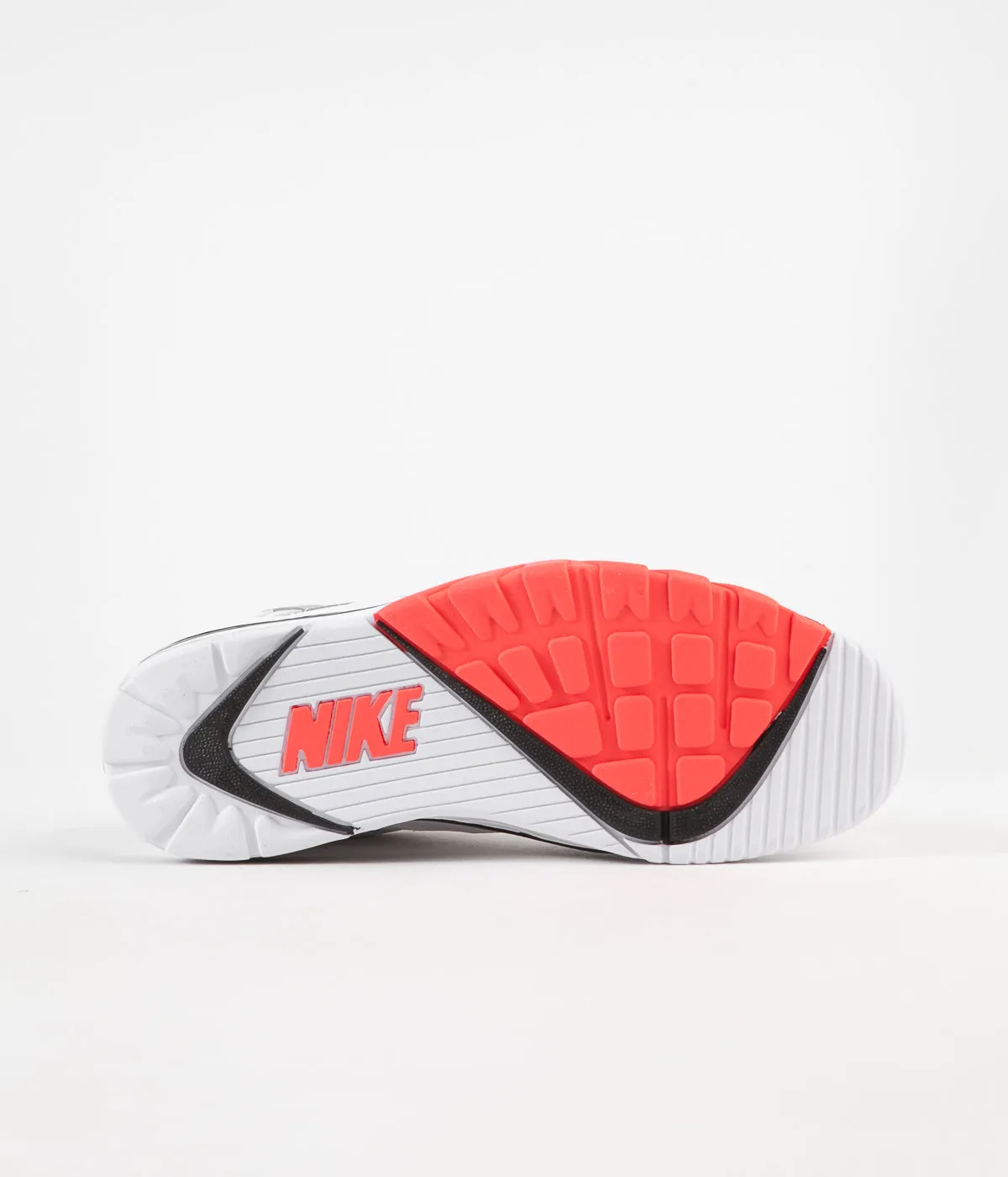 Nike Air Cross Trainer 3 Low Shoes - White / Lt Smoke Grey - Bright Crimson - Black