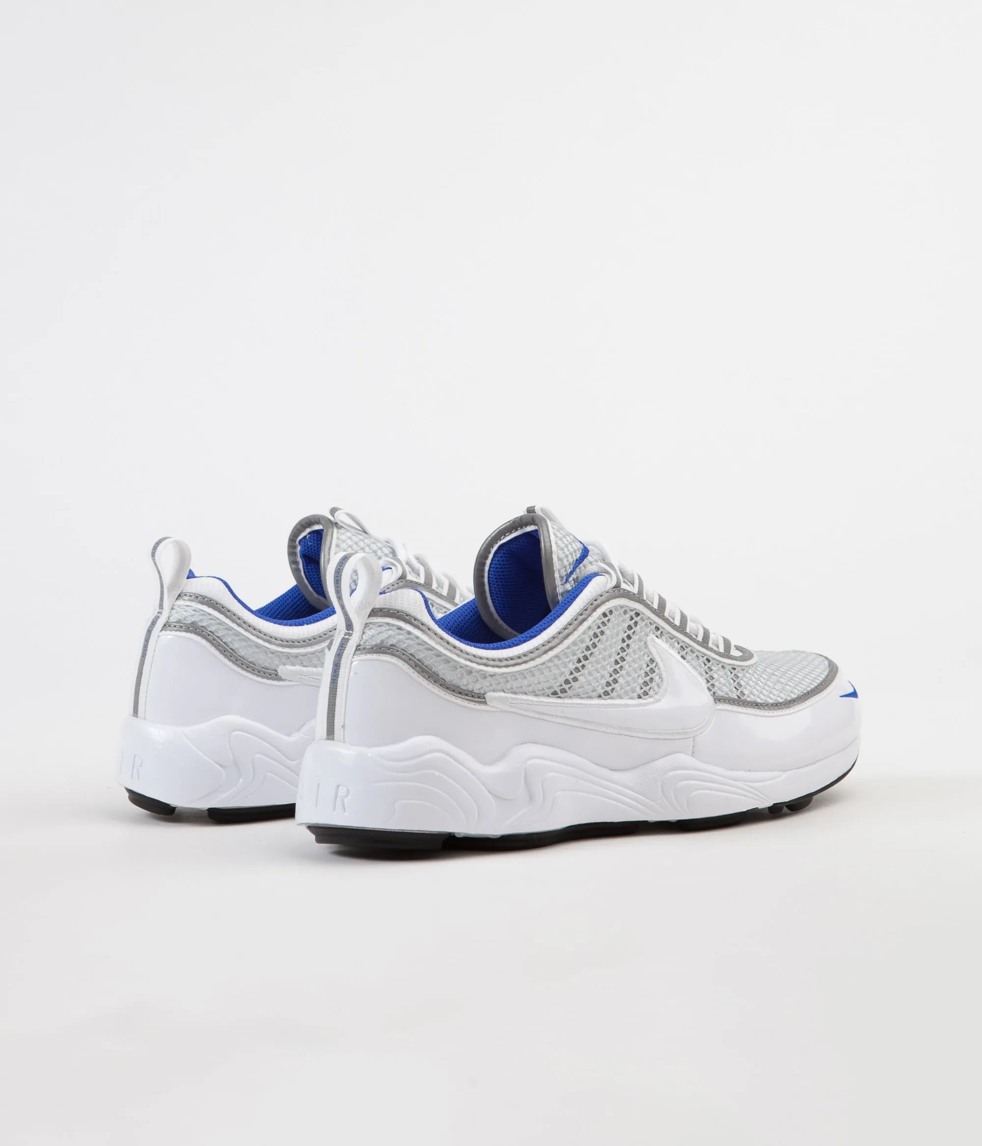 Nike Air Zoom Spiridon '16 Shoes - White / White - Pure Platinum - Racer Blue