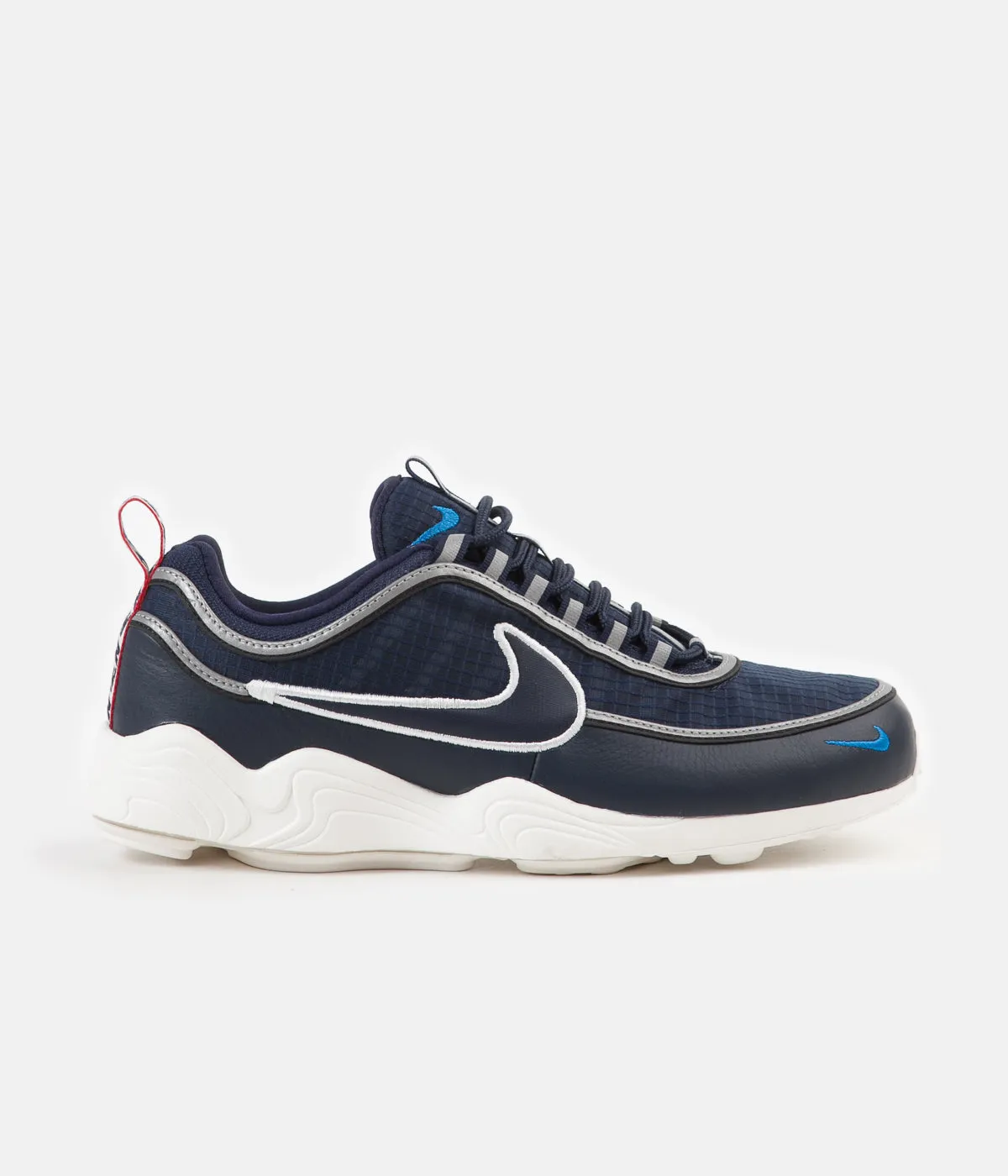 Nike Air Zoom Spiridon SE Shoes -  Obsidian / Sail - Blue Nebula - Dark Grey