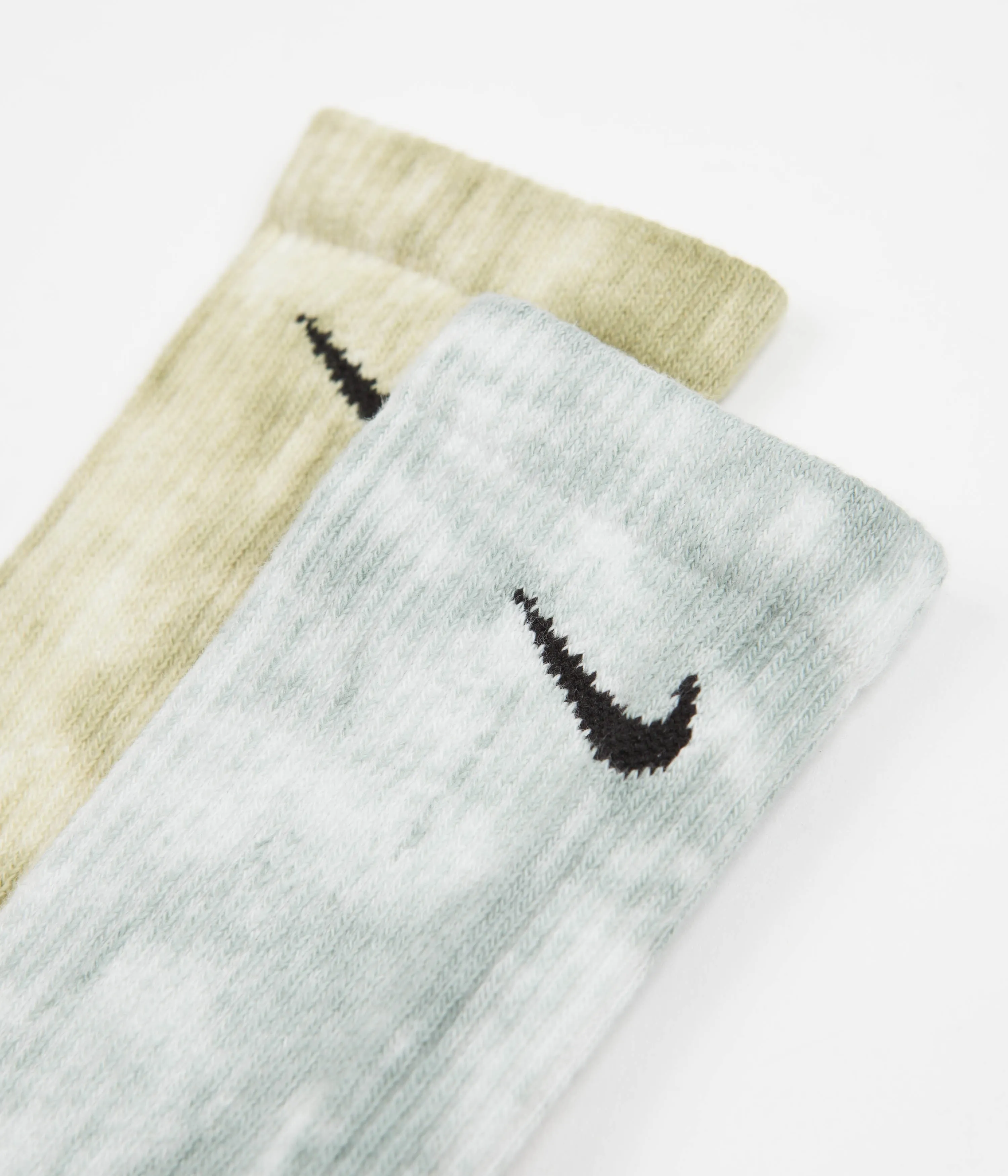 Nike Everyday Plus Tie-Dye Crew Socks (2 Pair) - Yellow / Multi